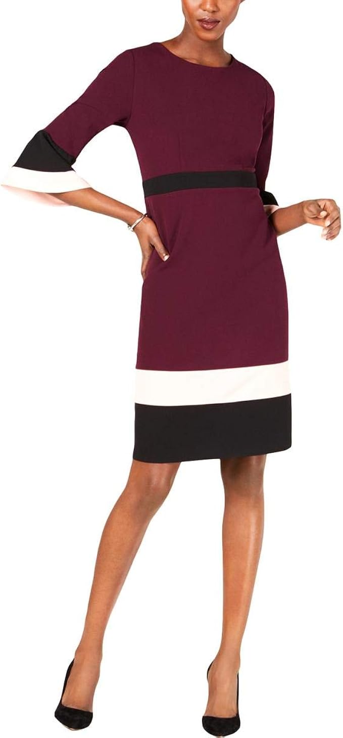 striped cocktail dress