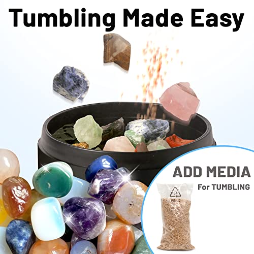 Leegol Electric 1LB Rock Tumbler Rotary Rock Polisher with 7Day