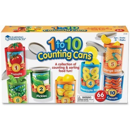 LRNLER6800 - Learning Resources 1 to 10 Counting Cans