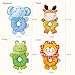 TUMAMA Baby Toys for 3, 6, 9, 12 Months Newborn, Soft Cute Stuffed Animal Rattles for Baby and Infant Developmental Hand Grip, 4 PCS