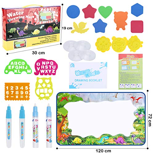 WOSTOO Drawinig Mat Kids Painting Board Toy Writing Doodle Mat, Color Magic Mat Educational Toy for Toddlers, Boys, Girls