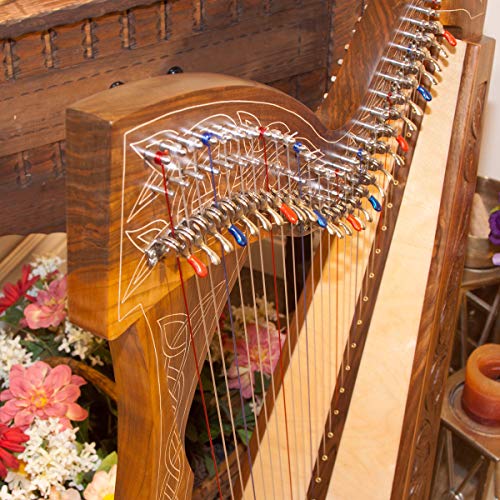 image for Roosebeck 29-String Minstrel Harp w/Chelby Levers - Walnut