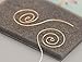 Leiothrix Spiral Stud Earrings Jewelry for Women and Girls