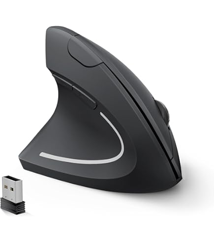 Amazon.com: BeWishes Ergonomic Left-Handed Wireless Vertical Mouse