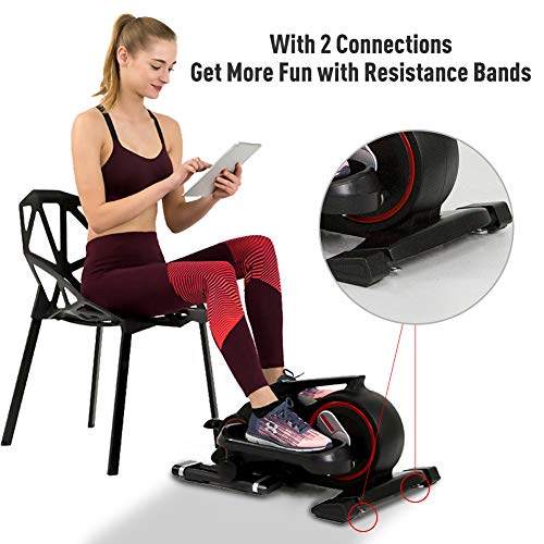 JOROTO Desk Elliptical Mini Stepper - Under Desk Elliptical Steppers for Exercise, Desk Pedal Exerciser with Unique Design - Thumbnail 7
