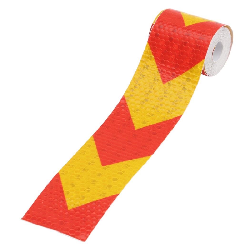 Yunso 3M Warning Tape Hazard, Arrow Reflective Tape Waterproof