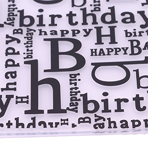 CH Happy Birthday Plastic Embossing Folders For DIY Scrapbooking Paper Craft/Card Making Decoration Supplies