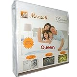 Mezzati #1 Premium Hypoallergenic Mattress Protector - ON SALE - Waterproof, Dust Mite Proof, Vinyl Free - Best, Softest Protector Ever!! (Queen)