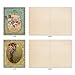 M6637OCB Vintage Kicks: 10 Assorted Blank All-Occasion Note Cards Featuring Victorian Style Footwear Collaged with Flowers and Ornate Frames, w/White Envelopes.