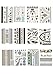 Fun of Jewelry Metallic Golden and Silver Temporary Tattoo Fake Tattoo Waterproof Non-toxic Tattoo Stickers Assorted Set of 11 Pcs 160+ Designs