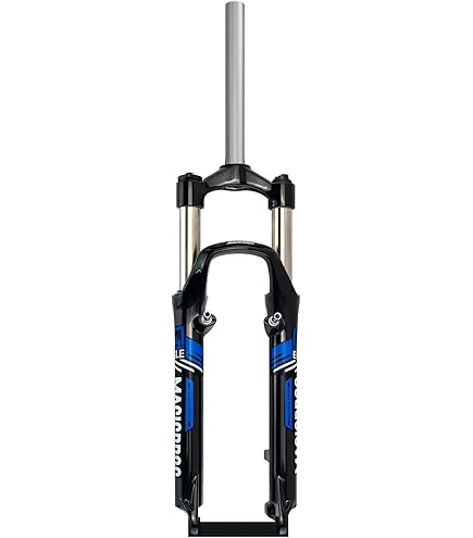 Fourche Suspension Pneumatique VTT 26 Pouces - Double épaulement, Débattement 145 Mm, Tube 1-1/8", QR 9x100 Mm