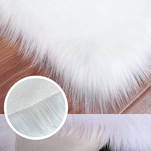 White Fluffy Small Rug Pictures
