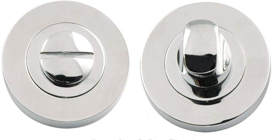 Commercial Hardware Designer Bathroom Turn & Release - Polished Chrome