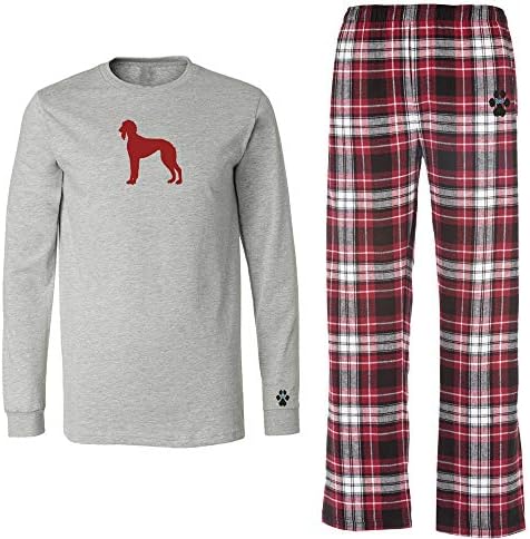 YourBreed Clothing Company Saluki Mens Flannel Pajamas.