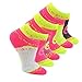 ASICS Youth Splatter No Show Yellow Ribbon Socks