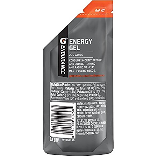 LOT 21 GATORADE Endurance Energy Gel Sport Vanilla 21Pack x 1.3oz Run