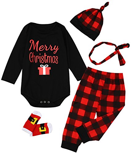 Giwawa 5PCS Baby Boys Girls Pants Clothing Sets with Socks