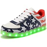 HengVanTong USB Charging 11 Colors LED Shoes , Light Up Flashing Fashion Sneakers For Mens & Womens