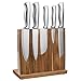 Acacia Wood Magnetic Knife Block Holder, Universal Stand Without Knives