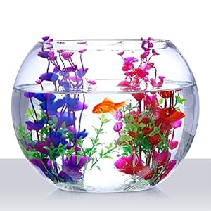 UEETEK 2 Pz Artificiale Pianta Subacquea Erba di Mare Pianta finta Decorativo Ornamento Acquario per Acquario (Viola e…