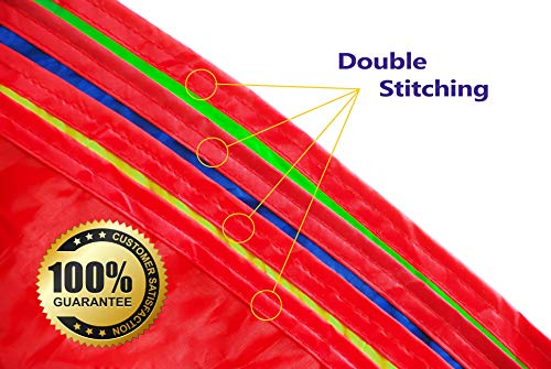 image for VOMLine Play Parachute 12 Foot for Kids with Extra Strong Smudge Resis