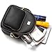 Gashen Women's Mini PU Leather Backpack Purse Casual Drawstring Daypack Convertible Shoulder Bag (black)