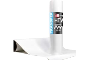 V2 Pro White Heat Transfer Vinyl Film 12 Inch x 60 Inch HTV Roll