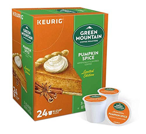 GREEN MOUNTAIN KEURIG COFFEE 6 / 22 / 24 / 72 COUNT PODS CAPSULES PACKS K-CUPS LOT BUNDLE SEALED BOX (24 PODS PUMPKIN SPICE)