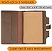 BiG V Refillable Leather Journal - Leatherbound Writing Journal for Men and Women with Pen Holder, Includes Lined Squared and Blank Pages, Notebook For Travelers