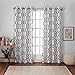 EXCLUSIVE HOME Kochi Light Filtering Linen Blend Grommet Top Curtain Panel Pair, 54