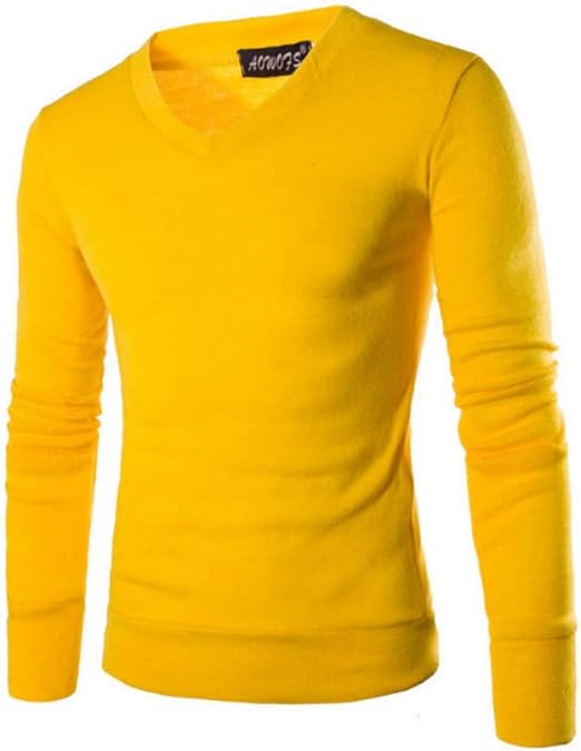 Aofanfs Sweater Hombres Jerseys de Manga Larga Hombres suéteres con
