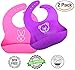 Soft Silicone Baby Bibs With Sturdier Buttonholes, Cute, Comfortable, BPA Free
