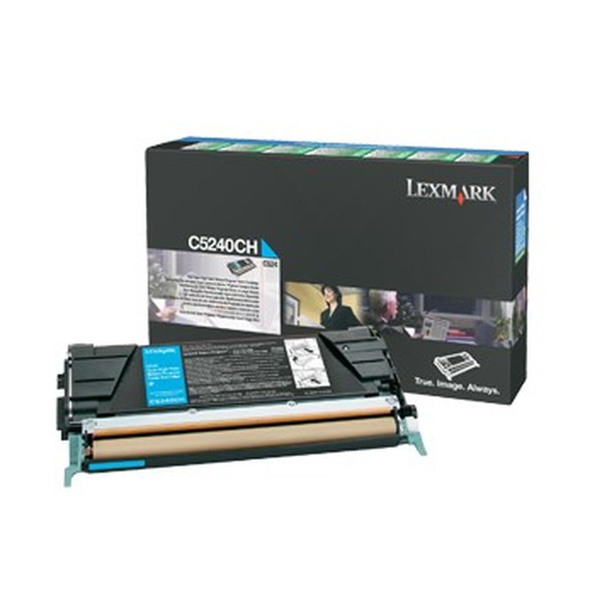 Lexmark C5240CH cyan blue colour laser cartridge C5242CH C524 C524n C524dn C524dtn C534 C534n C534dn C534dtnC532 C532n C532dn C532dtn