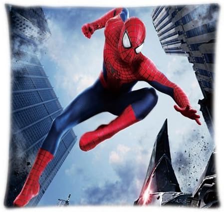VintaStore New Stylish The Amazing Spider Man Cool Soft Square Pillowcases Throw Durable Case Bedding Sets 18x18inch