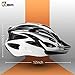 JBM Adult Cycling Bike Helmet Specialized for Men Women Safety Protection CPSC Certified (18 Colors) Black/Red / Blue/Pink / Silver Adjustable Lightweight Helmet with Reflective Stripe and Remova