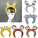24 Pack Inflatable Headband Cute Animal Headband Balloon Hair Band for kids & Adults Party Favors