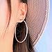 4 Pairs Dainty Hoop Earrings Set Lightweight Earrings Hypoallergenic Surgical Stainless Steel Nickel Free Circle Fashion Gifts for Women Mom & Girls Men 40-70mm