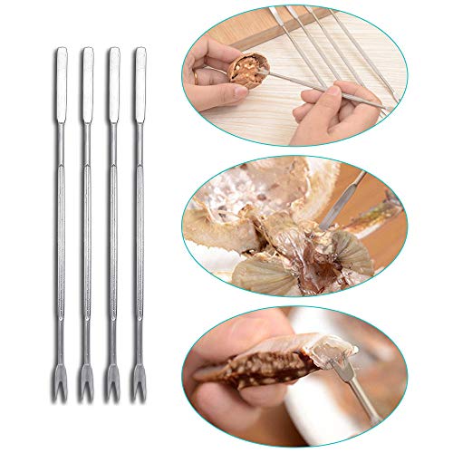 HouseHoo Crab Leg Crackers and Tools, 10 Pcs Lobster Crackers and Picks for Lobster, Crab Shells and Nuts, Zinc Plated Crab Crackers and Tools, Heavy Duty Crab Cracker, Nut Crackers for Nuts