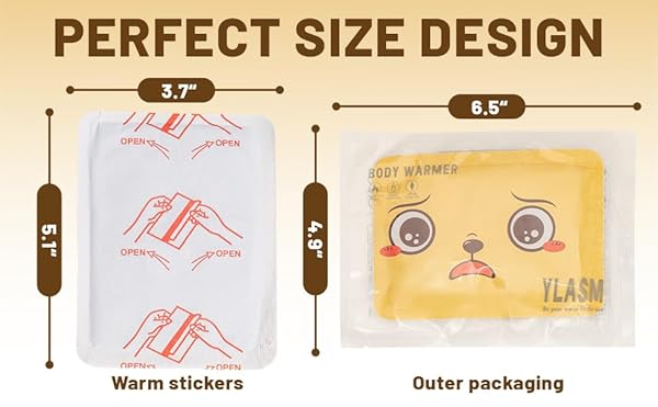 BODY WARMERS WITH ADHESIVE-10 RANDOM EXPRESSIONS-10 INDIVIDUAL WARMERS