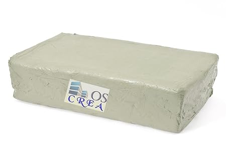 OSCrea Töpferton fein schamottiert 0.5 Weiss, 10kg, be Creative by