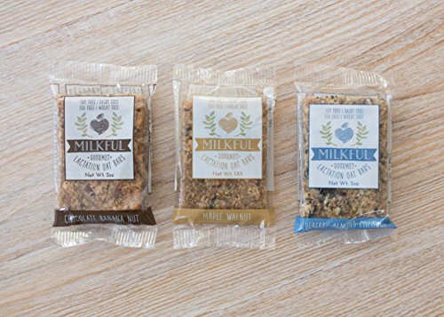 MILKFUL Lactation Bars, Wholesome Alternative to Lactation Cookies. A Yummy Lactation Supplement. Increases Milk Supply during Breastfeeding (15 BAR VARIETY PACK) Mommy Snack to Boost Milk Supply