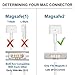 Macbook Pro Charger, Ac 60W Magsafe 2 (T-Tip)Replacement Power Adapter for Macbook Pro with 13-inch Retina display - After Late 2012