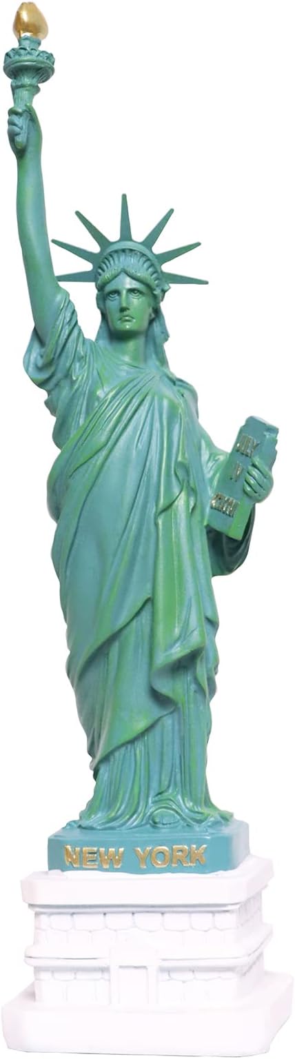 SAINWORDS Freiheitsstatue, New York City, Souvenirs, Geschenke, Moderne Wohnkultur für Wohnzimmer, Bücherregal, Schränke, Tischdekoration, Outdoor, Garten, Skulptur (37,8 cm)