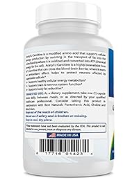 Best Naturals acetilo L-CARNITINE 1000 mg cápsula, 60 Count