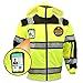 KwikSafety (Charlotte, NC) ENFORCER | Class 3 Safety Bomber Jacket | High Visibility ANSI Compliant OSHA | Detachable Chest iPocket Foldable Hoodie Thermal Lining Construction Work Wear | X-Large