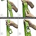 REEHUT Yoga Strap 6ft with Ebook - Durable Polyester Cotton Exercise Straps w/Adjustable D-Ring Buckle for Stretching, General Fitness, Flexibility and Physical Therapy Army Green