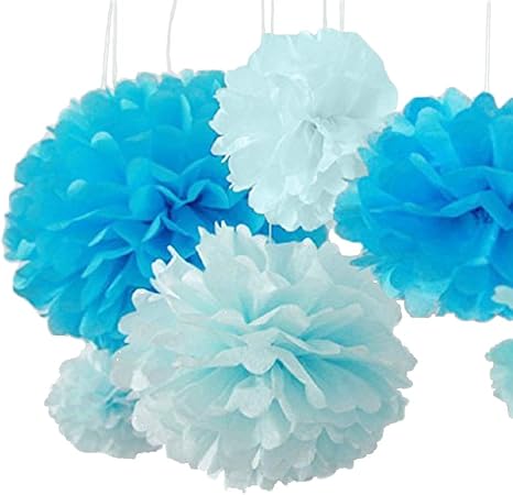 Amazon Com Life Glow 5pcs Pom Poms Of 10 12 Multi Colors Tissue Paper Craft Pom Poms Kit Tissue Paper Flowers Wedding Decorations For Wedding Birthday Baby Shower Nursery Decor Arts Crafts Sewing
