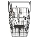 Modular Black Metal Mesh Wire Hanging Kitchen & Dining Utensils Storage Basket / Bathroom Toiletries Holder Basket