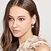 J.Rosée Jewelry Packing Sterling Silver Dangle Earrings Women Pale Pink Crystals Fish Hook Earrings