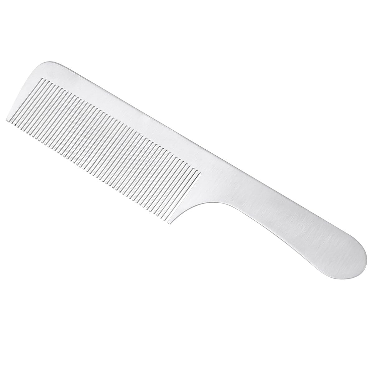 Minkissy Carbon Fiber Cutting Comb Styling Comb Hair Hairdressing Comb Anti-Static Titanium Steel Comb Barber Hairdressing Tool for Hair Salon 22x5cm (Silver)